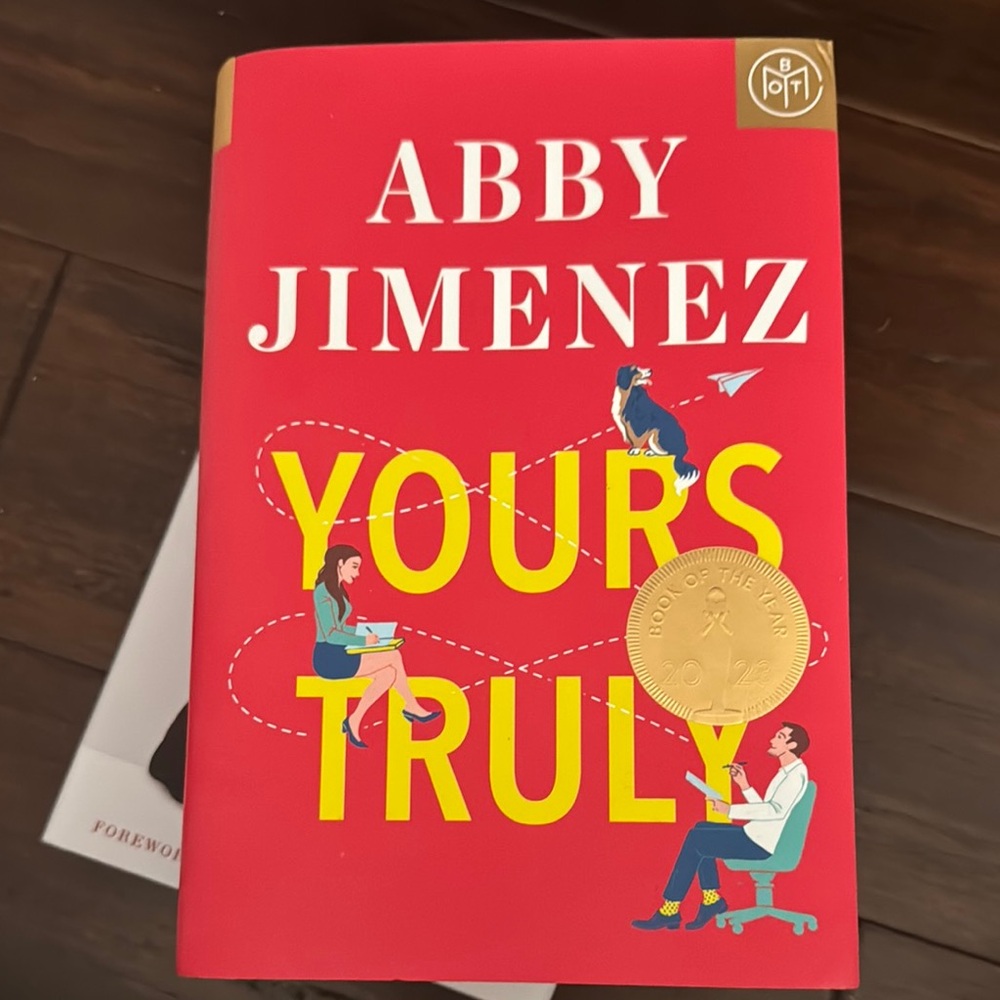 Red 'Yours Truly' Book by Abby Jimenez
